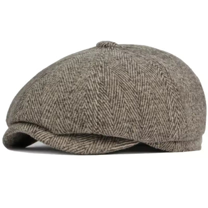 Charles | Classic Everyday Blend Flat Cap — Brown — Alfa Empire, view 6