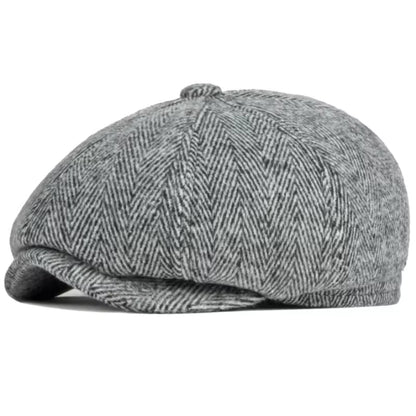 Charles | Classic Everyday Blend Flat Cap — Light Grey — Alfa Empire, view 7