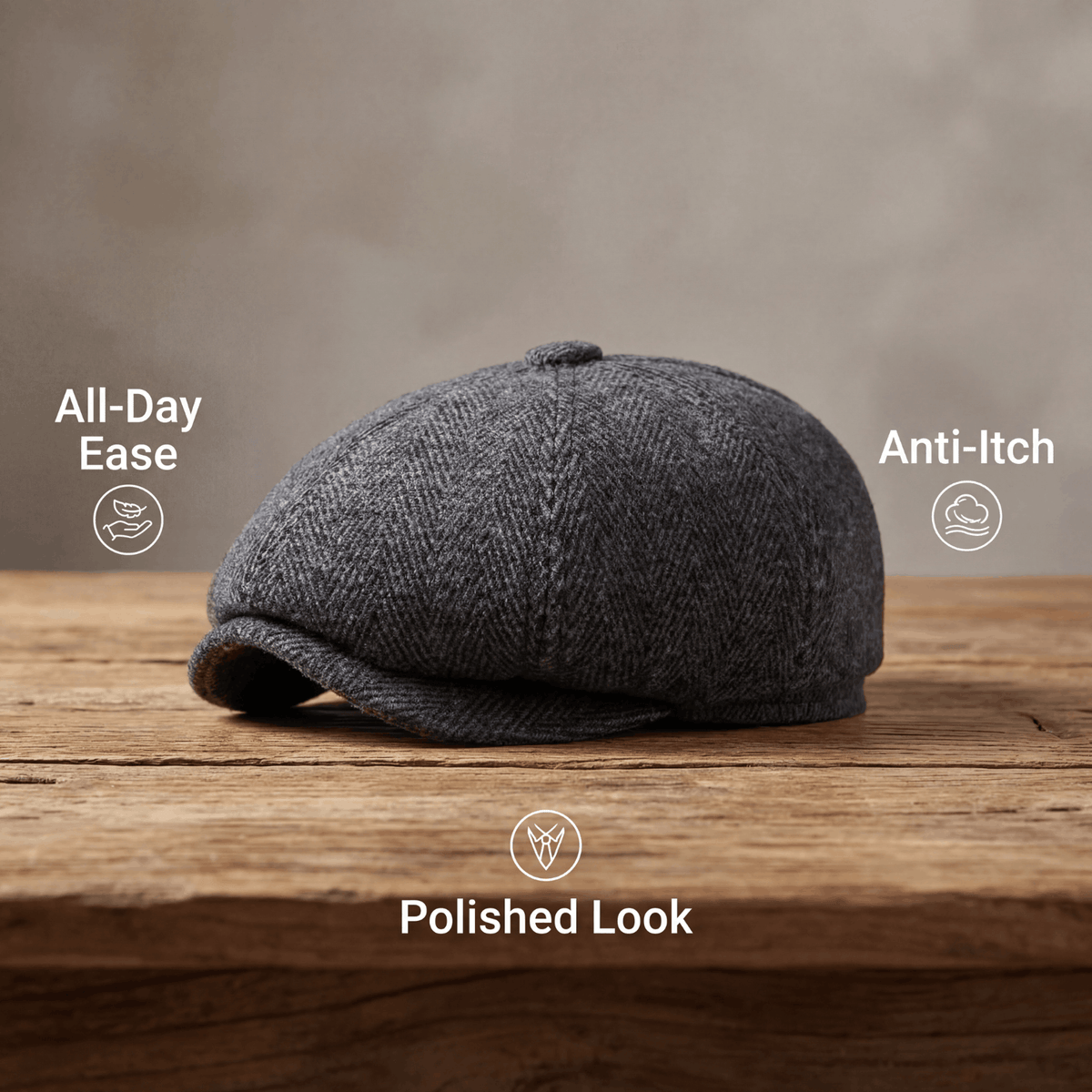 Charles | Classic Everyday Blend Flat Cap — Alfa Empire, view 10