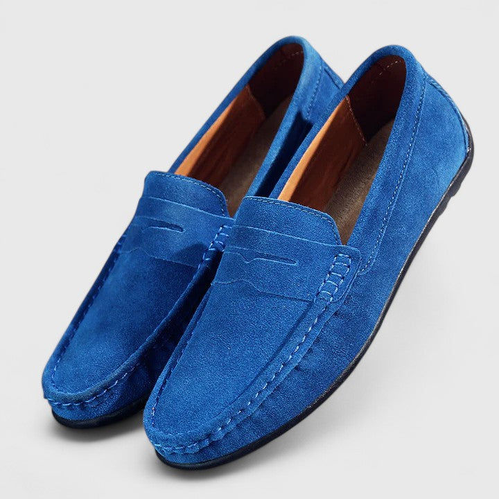 Charlie | Everyday Comfort Loafers — Blue — Alfa Empire, view 1