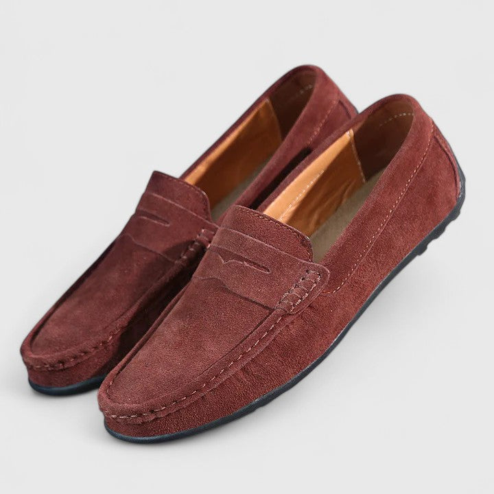 Charlie | Everyday Comfort Loafers — Maroon — Alfa Empire, view 4