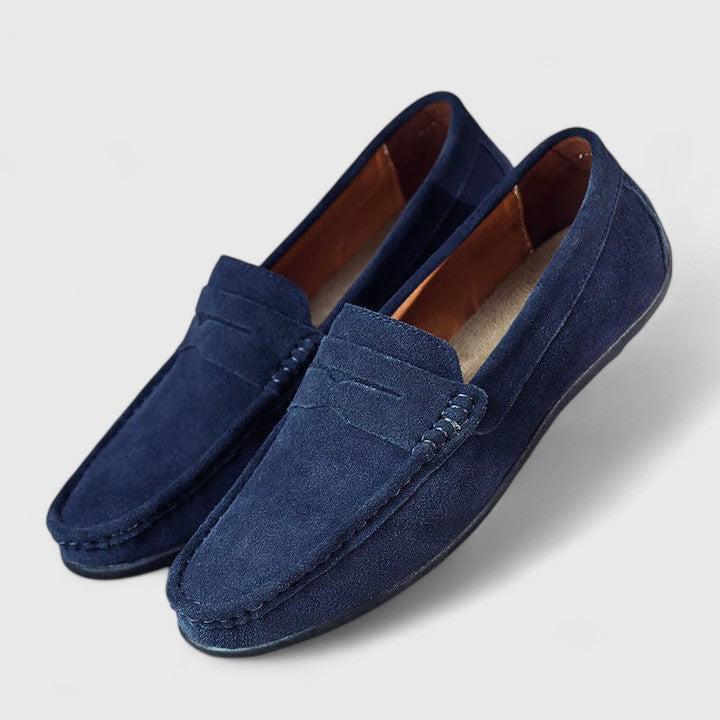 Charlie | Everyday Comfort Loafers — Navy Blue — Alfa Empire, view 7