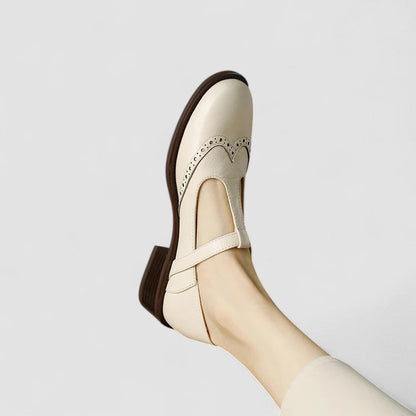 Claudia | Classic T-Bar Mary Jane Flat Shoes — Alfa Empire, view 6