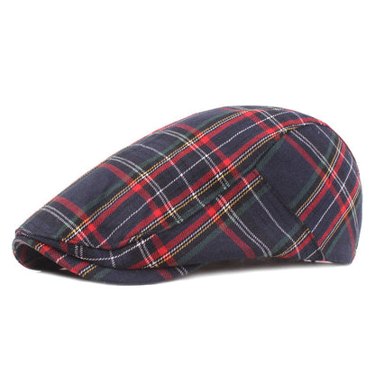 Connor | Classic Tartan Flat Cap — Oxford Black — Alfa Empire, view 1