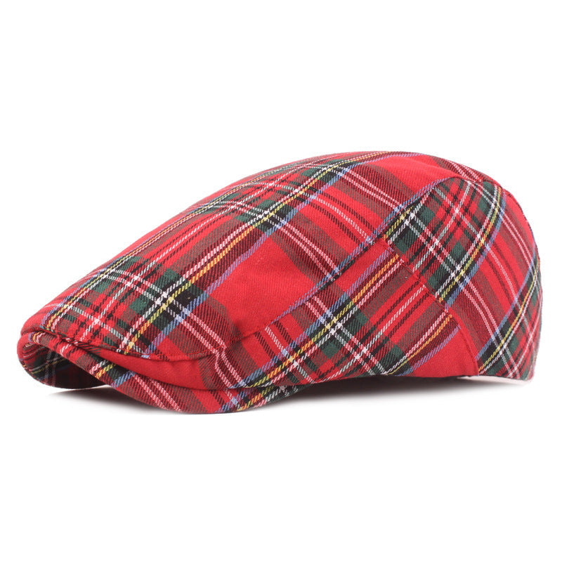 Connor | Classic Tartan Flat Cap — Bristol Red — Alfa Empire, view 3