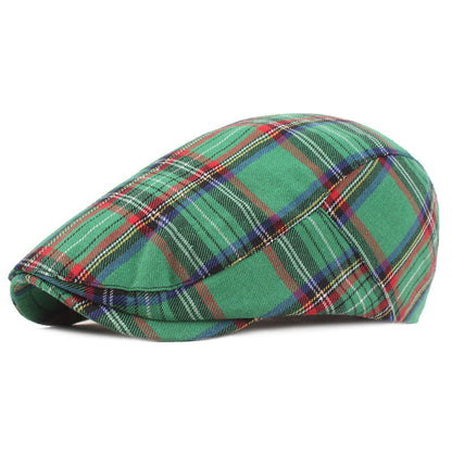 Connor | Classic Tartan Flat Cap — Highland Green — Alfa Empire, view 4