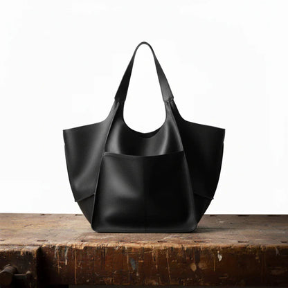 Dana | Classic Vintage Tote Bag — Black — Alfa Empire, view 6
