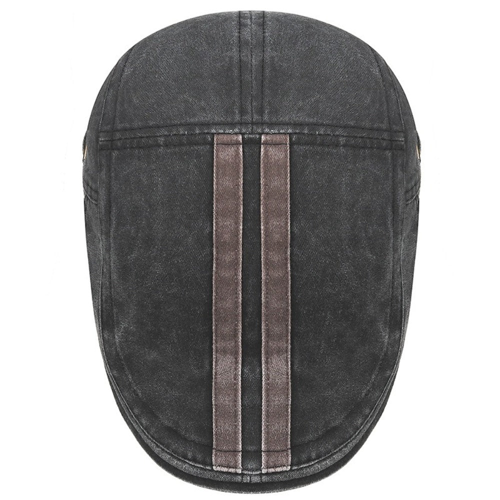 Daniel | Vintage Stripe Flat Cap — Alfa Empire, view 7