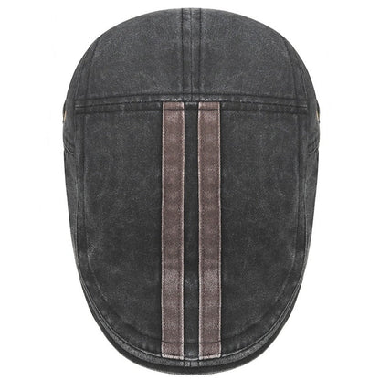 Daniel | Vintage Stripe Flat Cap — Alfa Empire, view 7