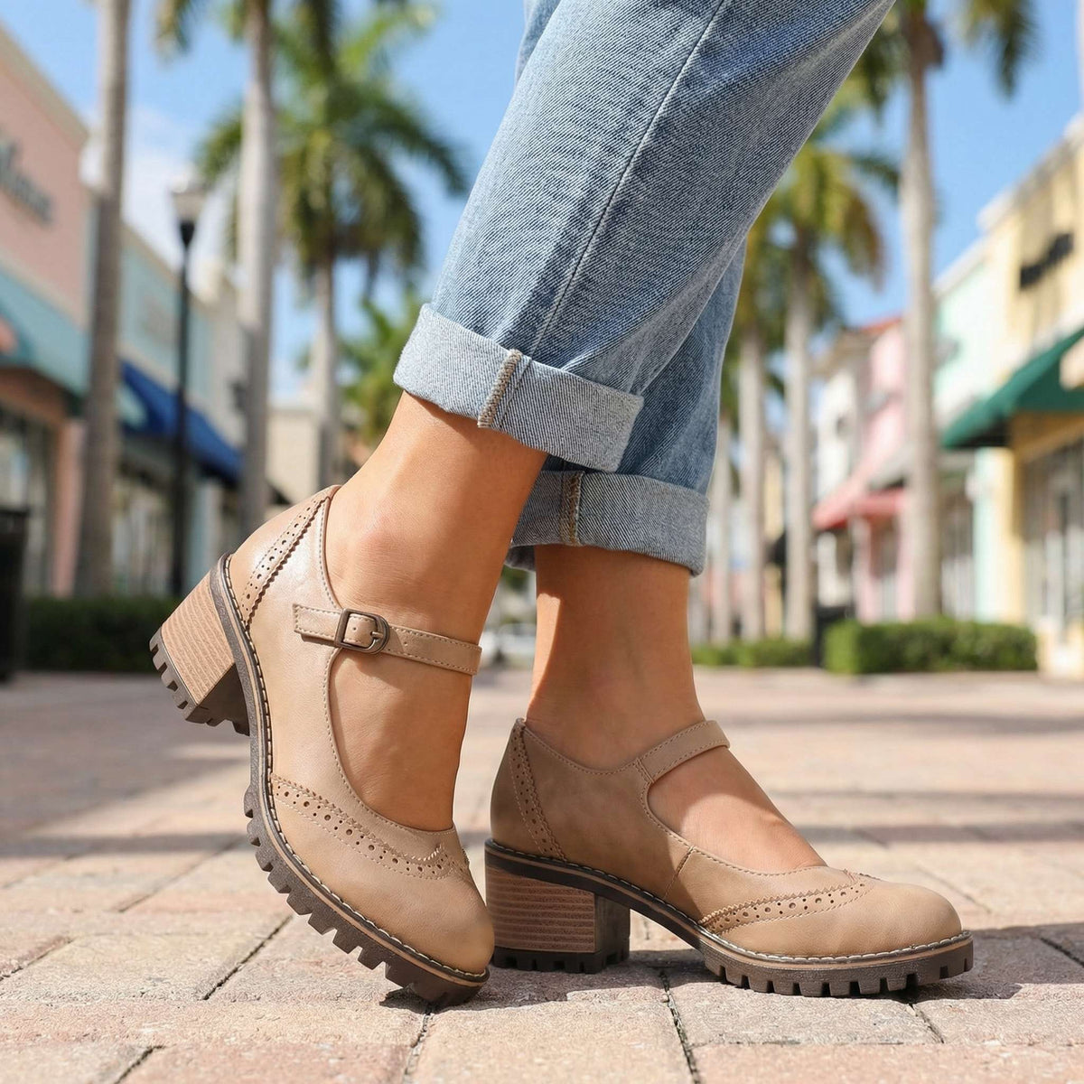 Darcy | Classic T-Strap Close Toe Heels — Alfa Empire, view 3