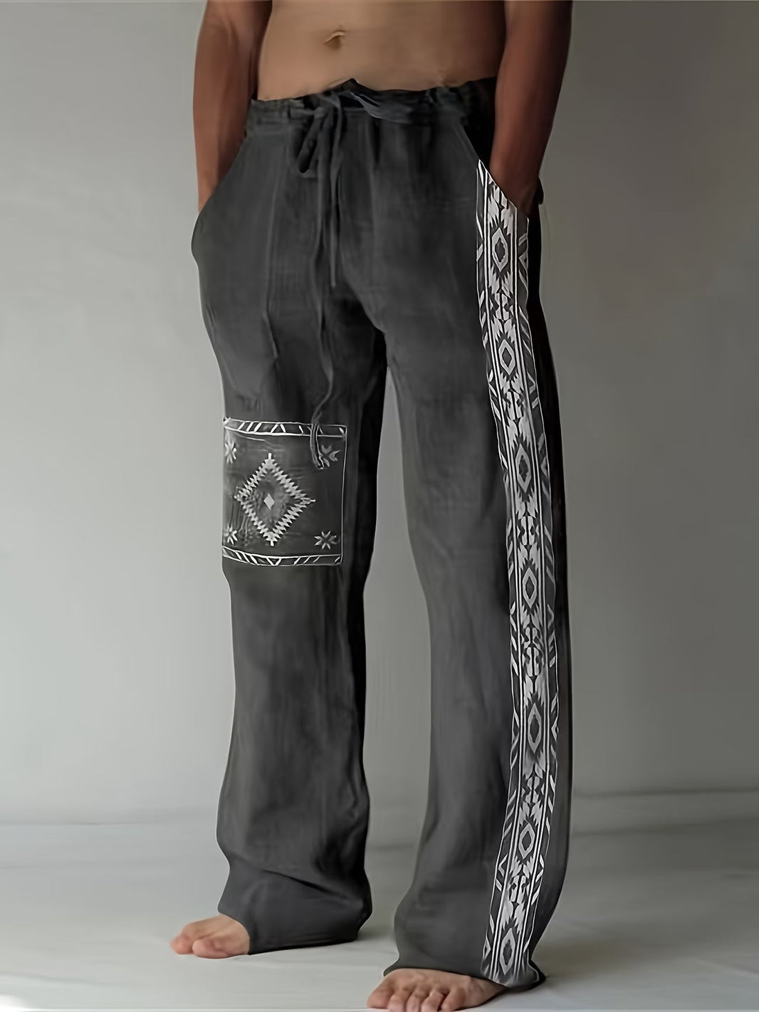 Darryl | Breathable Loose Slant Pocket Outdoor Pants — Black — Alfa Empire, view 1