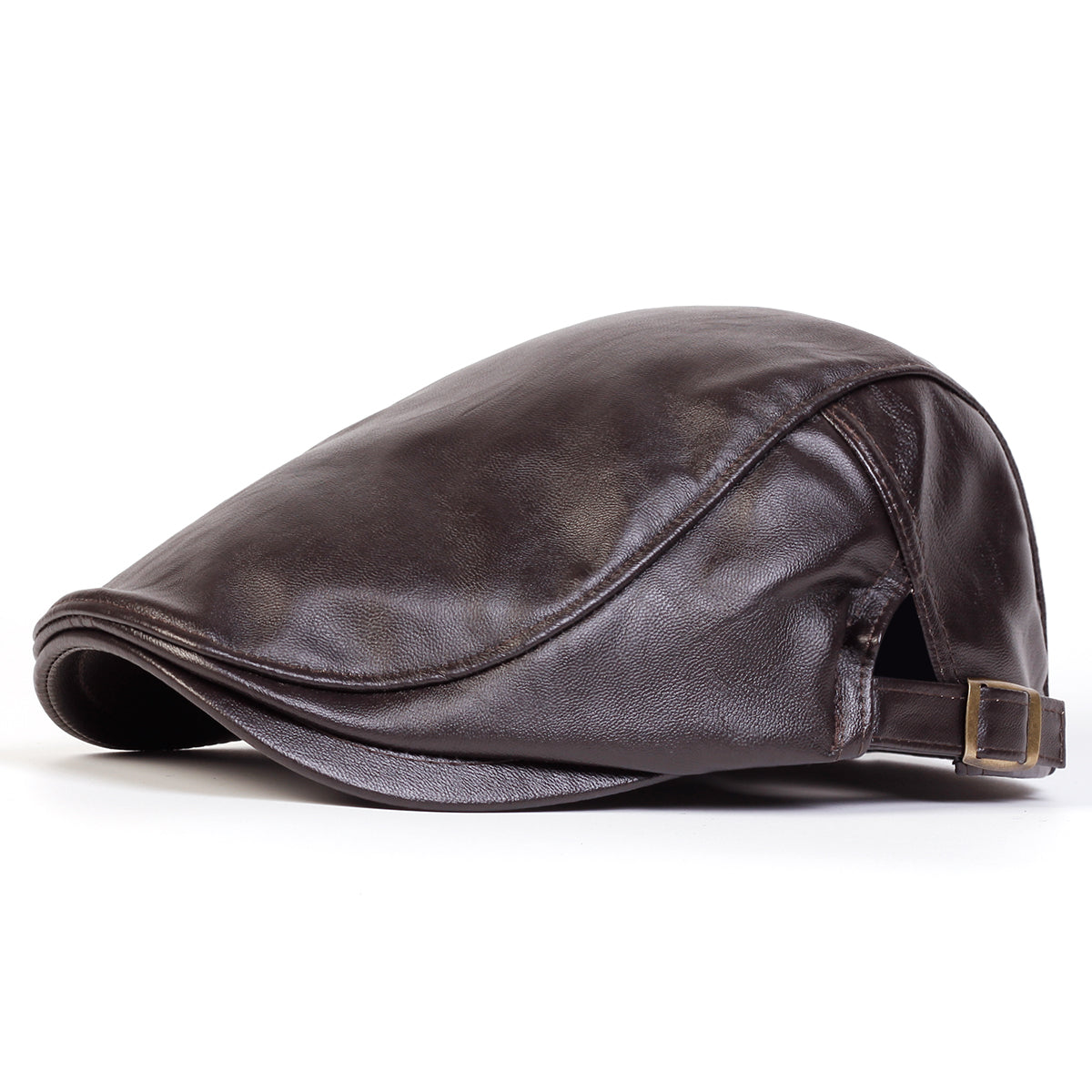 Daven | Classic Flat Cap — Tobacco Brown — Alfa Empire, view 1