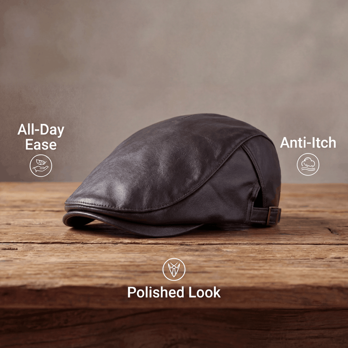 Daven | Classic Flat Cap — Alfa Empire, view 6