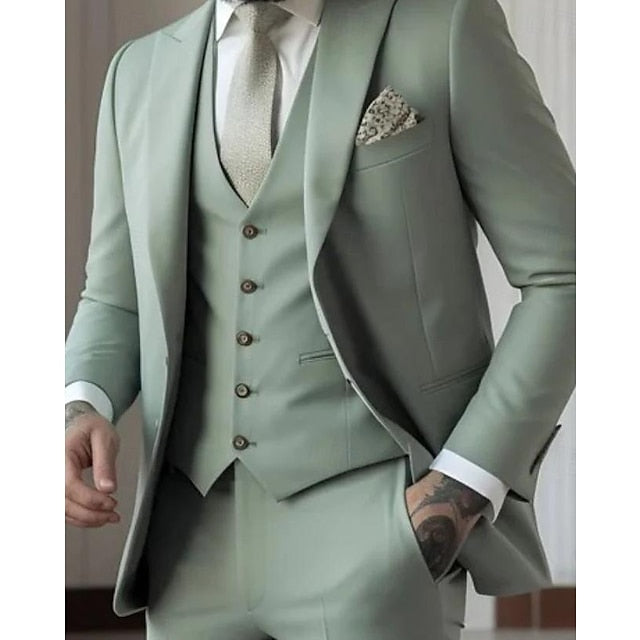 Declan | Classic Single Breasted One-button 3 Pieces Suit — Alfa Empire, view 2