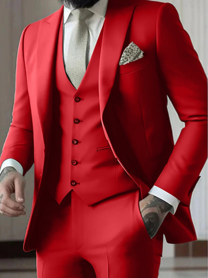 Declan | Classic Single Breasted One-button 3 Pieces Suit — Alfa Empire, view 14