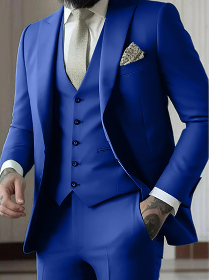 Declan | Classic Single Breasted One-button 3 Pieces Suit — Alfa Empire, view 15