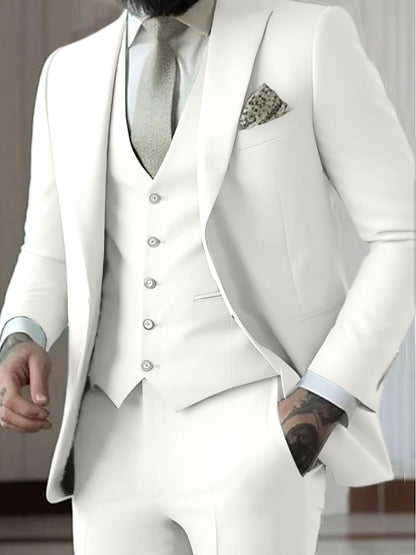 Declan | Classic Single Breasted One-button 3 Pieces Suit — Alfa Empire, view 17