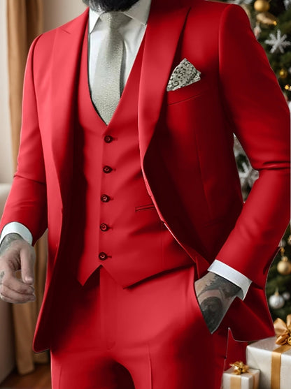 Declan | Classic Single Breasted One-button 3 Pieces Suit — Alfa Empire, view 19