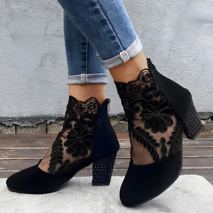 DOROTHY | BREATHABLE Orthopedic HEELS — Black — Alfa Empire, view 1