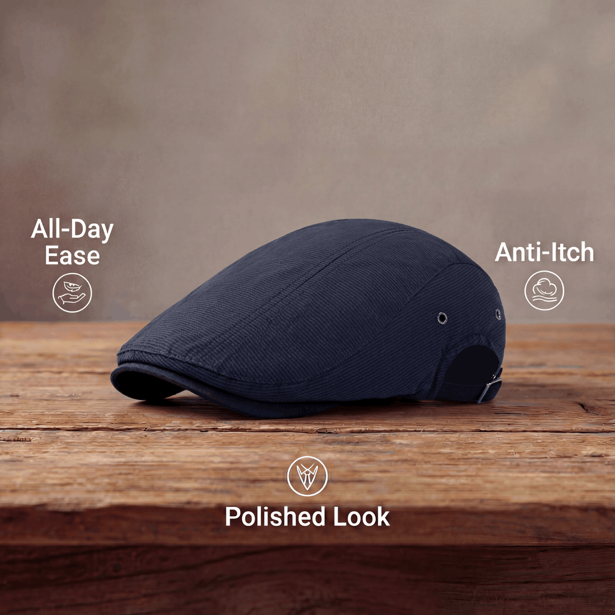 Edwardo | Modern Performance Flat Cap — Alfa Empire, view 6