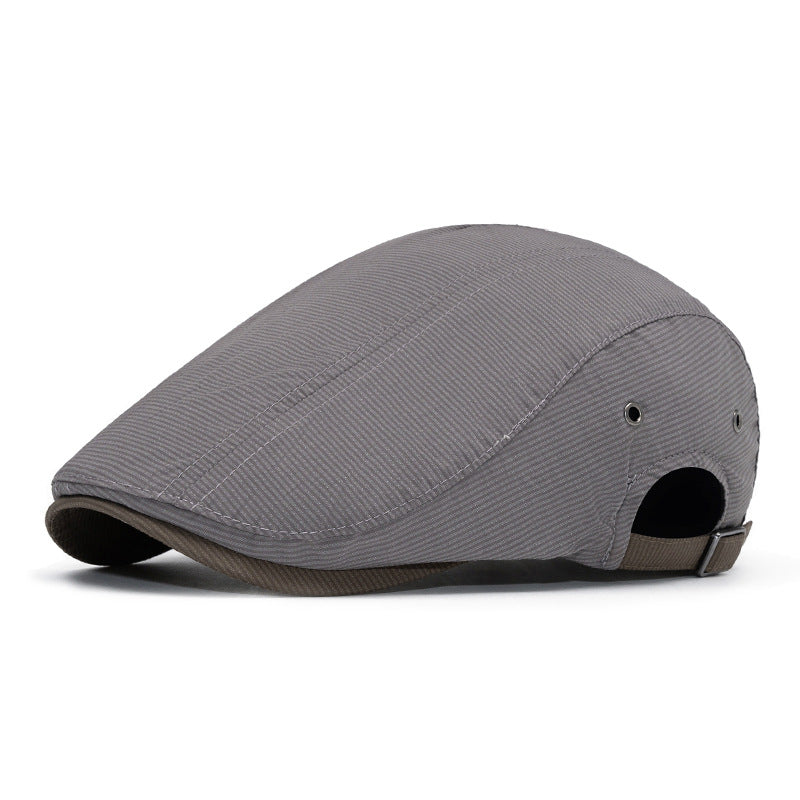 Edwardo | Modern Performance Flat Cap — Stone Grey — Alfa Empire, view 9