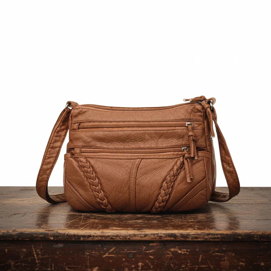Fiona | Classic Retro Harmony Bag — Brown — Alfa Empire, view 1