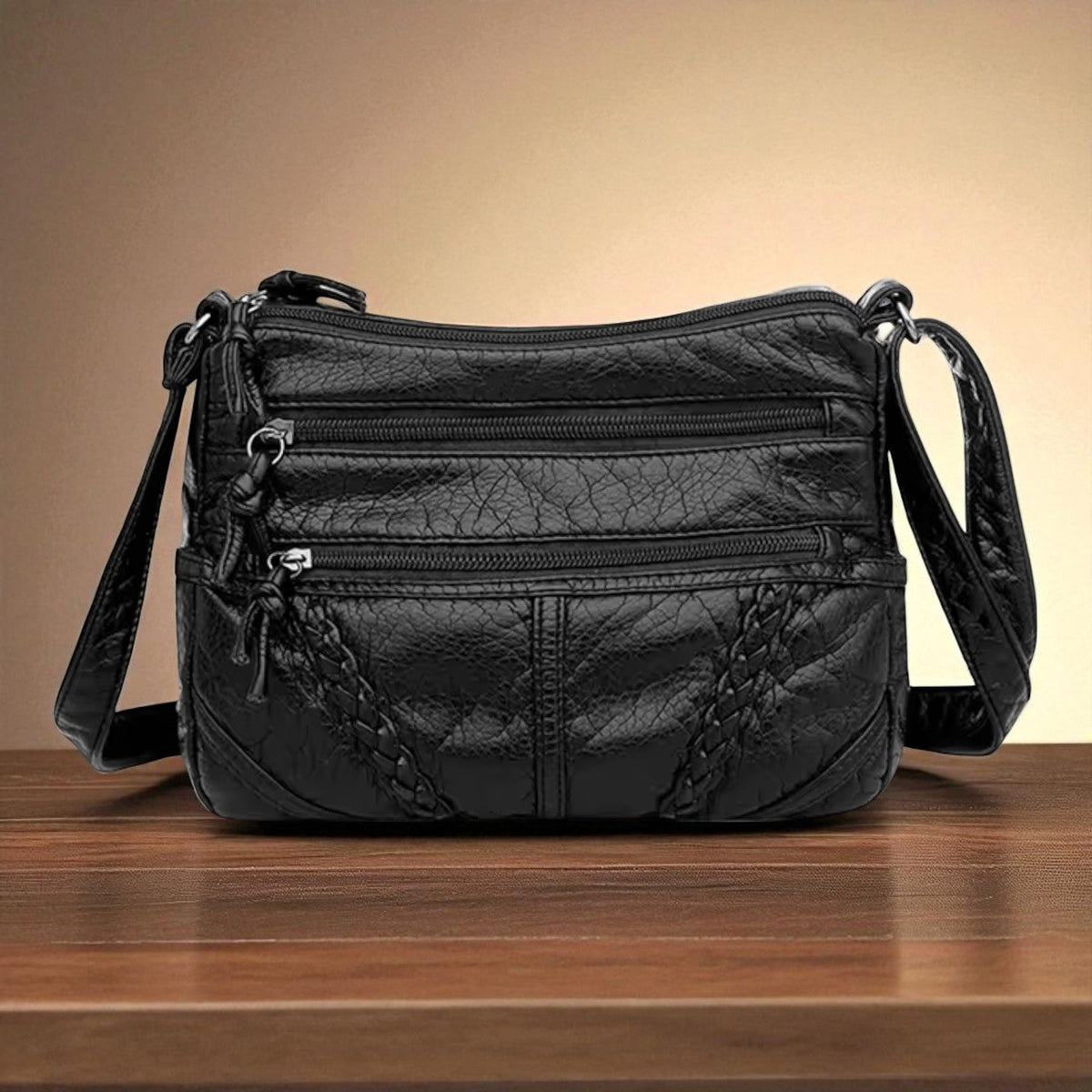 Fiona | Classic Retro Harmony Bag — Black — Alfa Empire, view 7