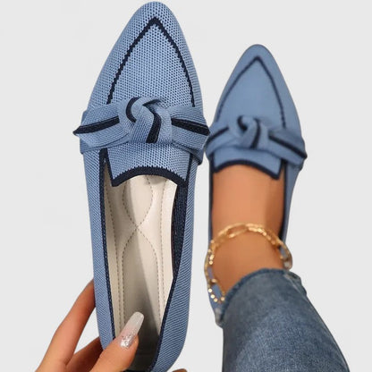 Flavia | Modern Ribbon Orthopedic Sandals — Light Blue — Alfa Empire, view 1