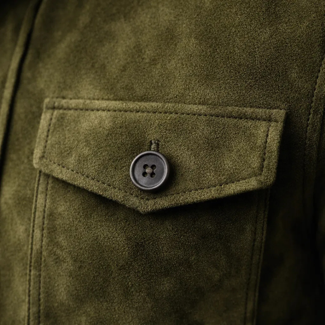 Freddie | Classic Pocket Suede Jacket — Alfa Empire, view 6
