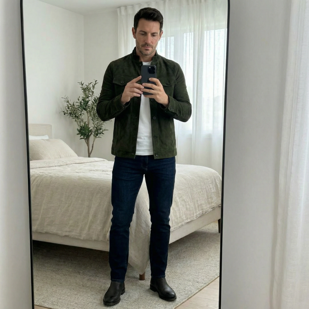 Freddie | Classic Pocket Suede Jacket — Alfa Empire, view 8