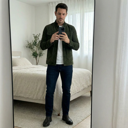 Freddie | Classic Pocket Suede Jacket — Alfa Empire, view 8