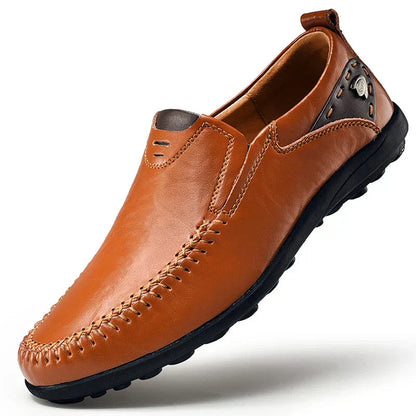 George | Comfortable Everyday Loafers — Maroon — Alfa Empire, view 1
