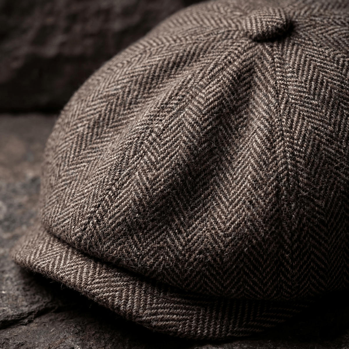 George | Classic Textured Flat Cap — Alfa Empire, view 4