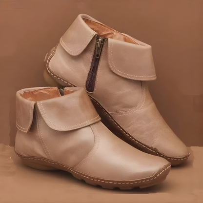 Gillian | Orthopedic Waterproof Boots — Beige — Alfa Empire, view 2