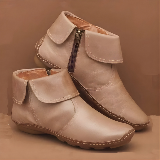 Gillian | Orthopedic Waterproof Boots — Beige — Alfa Empire, view 2