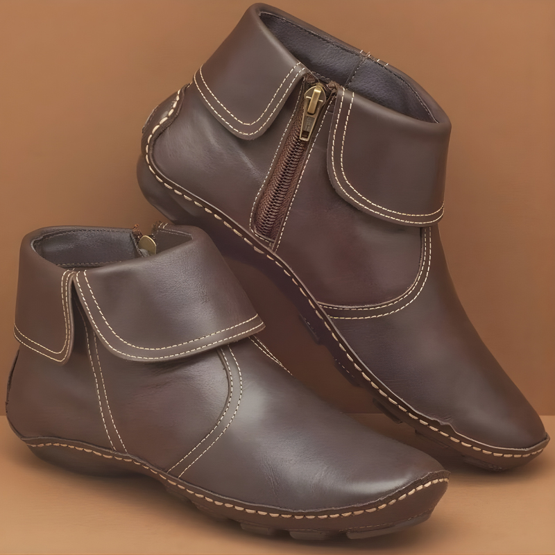 Gillian | Orthopedic Waterproof Boots — Brown — Alfa Empire, view 3