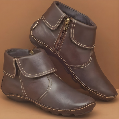 Gillian | Orthopedic Waterproof Boots — Brown — Alfa Empire, view 3