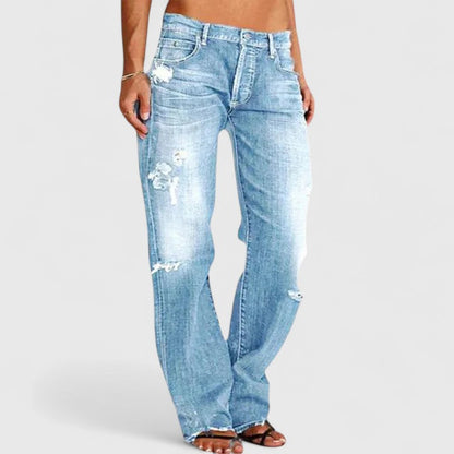 Grace | Refined Wide-Leg Jeans — Light Blue — Alfa Empire, view 5