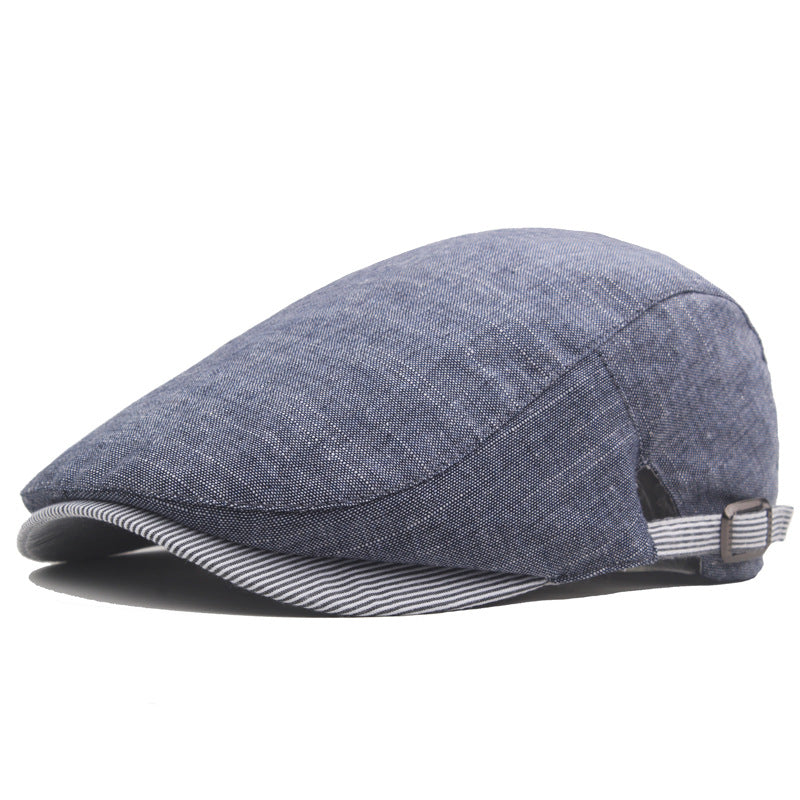 Harold | Classic Everyday Flat Cap — Demin Blue — Alfa Empire, view 1