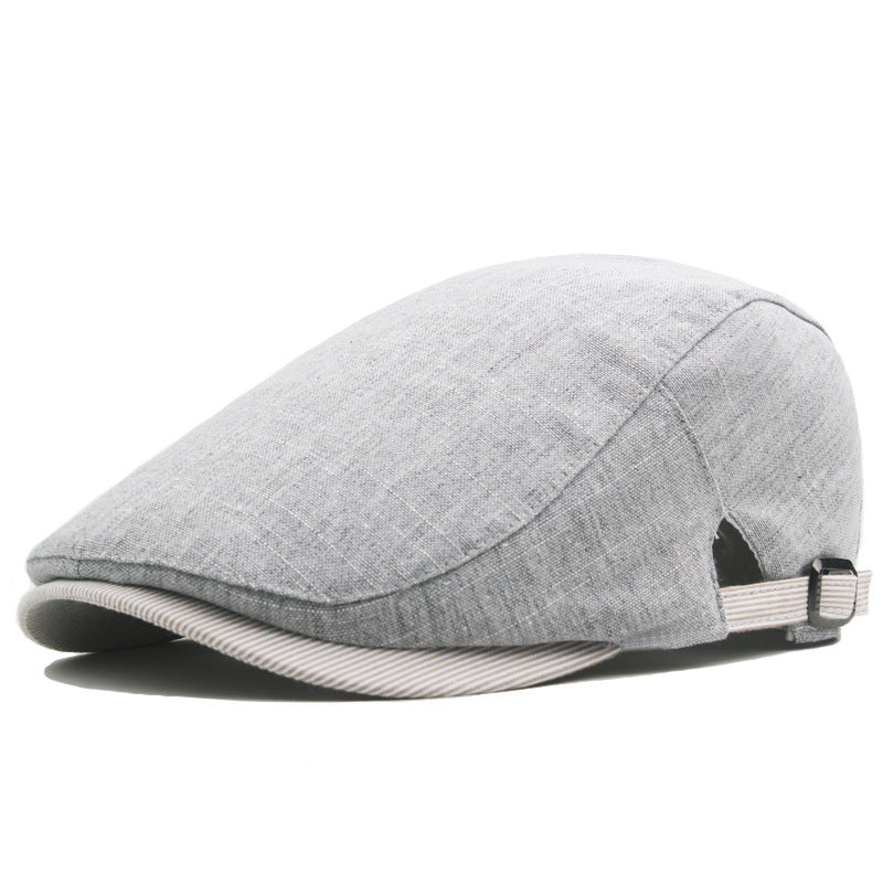 Harold | Classic Everyday Flat Cap — Harbour Grey — Alfa Empire, view 2