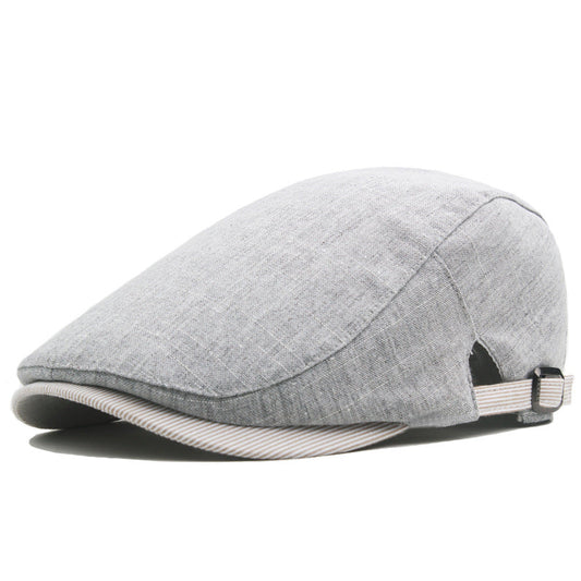 Harold | Classic Everyday Flat Cap — Harbour Grey — Alfa Empire, view 2