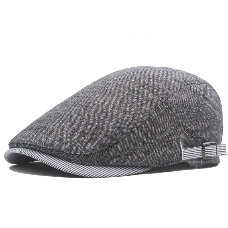 Harold | Classic Everyday Flat Cap — Charcoal — Alfa Empire, view 3