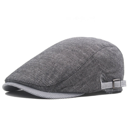 Harold | Classic Everyday Flat Cap — Charcoal — Alfa Empire, view 3