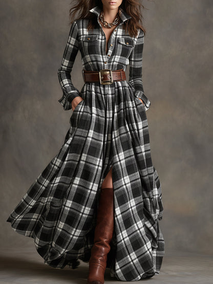 Harriet | Belted Shirt Dress — Black — Alfa Empire, view 7