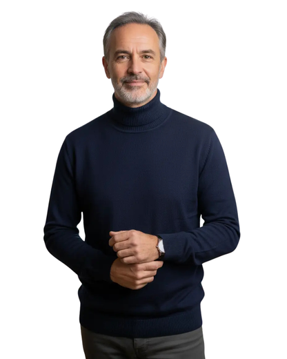 Harrison | Modern Turtleneck Sweater — Alfa Empire, view 1