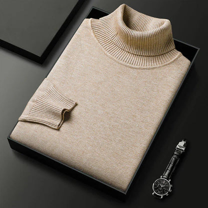 Harrison | Modern Turtleneck Sweater — Beige — Alfa Empire, view 8