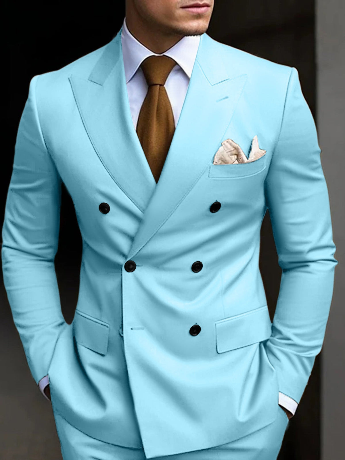 Hayden | Classic Tailored Fit Double Breasted 2 Pieces Suit — Alfa Empire, view 14