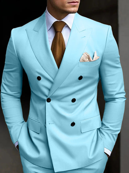 Hayden | Classic Tailored Fit Double Breasted 2 Pieces Suit — Alfa Empire, view 14