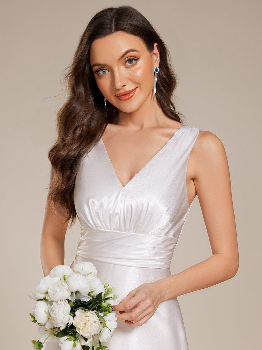 Satin Maxi Wedding Guest Dress with Pockets
