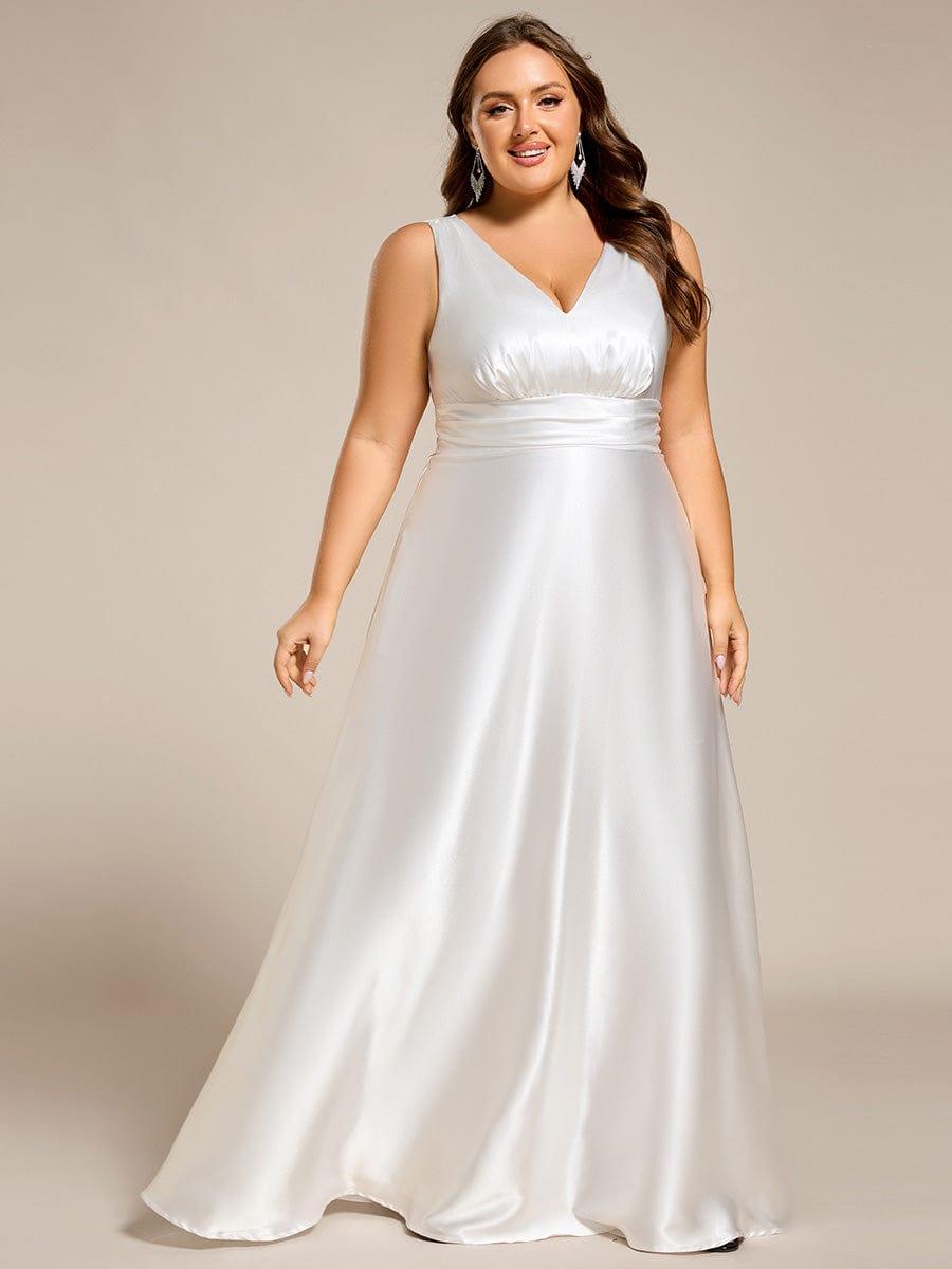 Satin Maxi Wedding Guest Dress with Pockets
